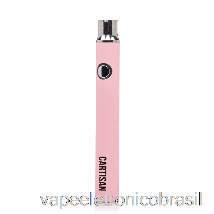 Vape Recarregável Cartisan Button Vv 350 510 Bateria Rosa